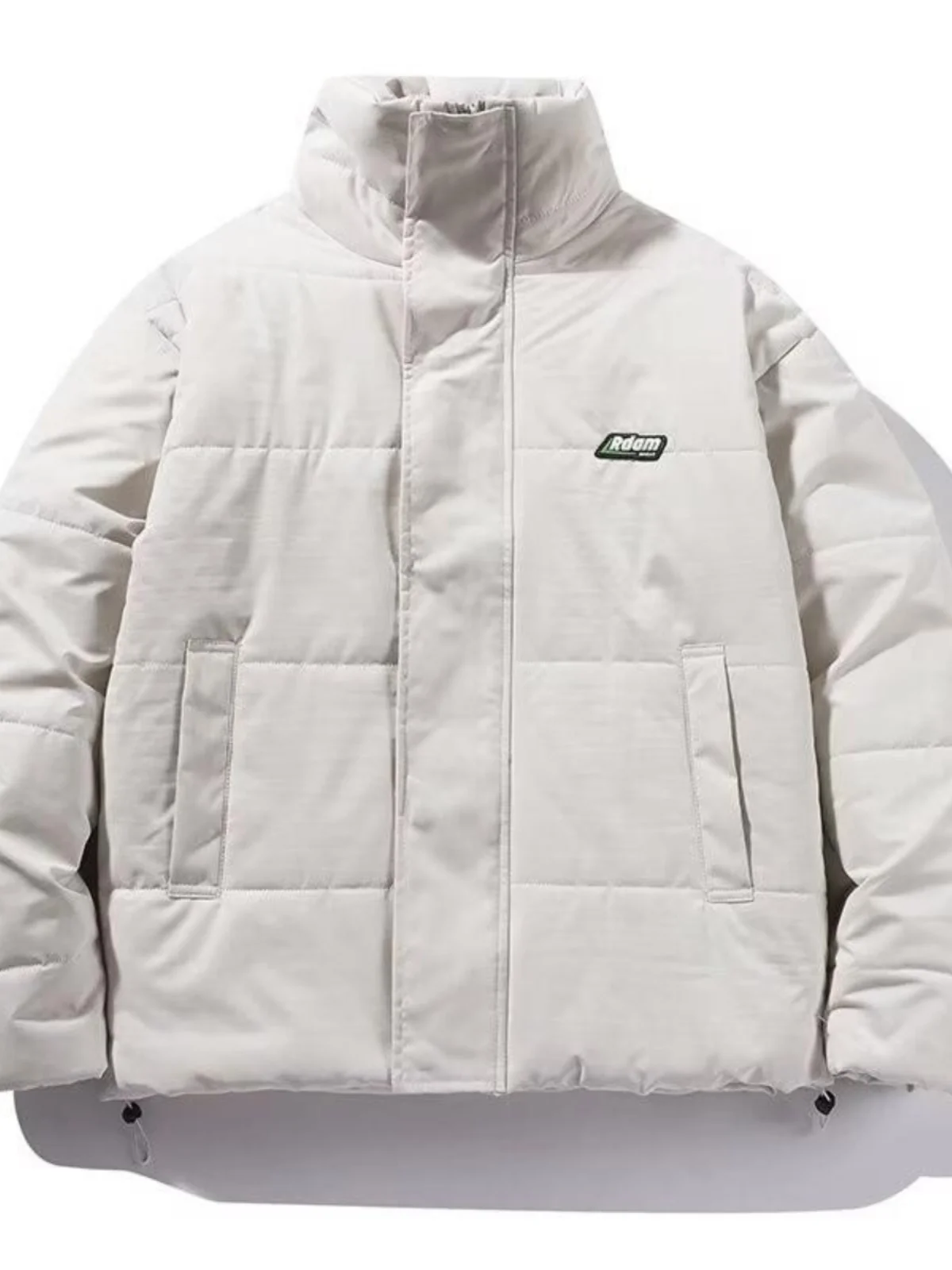 Японская мода зимнее пальто с воротником-стойкой свободное утолщенное пуховое