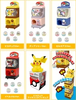 japan tomy gashapon capsule toys pokemon cute kawai pikachu mini gashapon machine table ornament