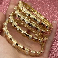 diamond 18k gold bracelet zircon white diamond saudi arabia dubai ladies bracelet african women ethiopia gold jewelry wedding