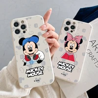 music happy mickey mouse anime phone case for iphone 11 12 13 pro max 12 13 mini 6 7 8 plus x xr xs max soft silicone funda back