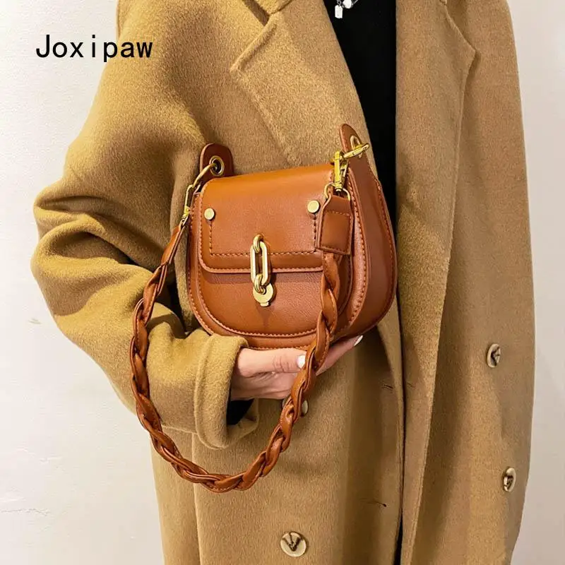 

2022 Messenger Bags Women's Bags Leather Saddle Bags New Shoulder Bags Women's Flap Shoulder Handbags and Wallets