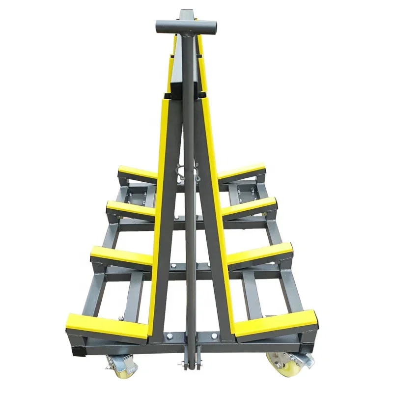 500 кг портативная стеклянная транспортировочная стойка тележка для хранения