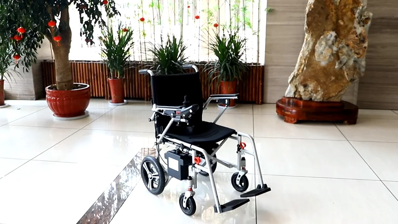 

New Trending Super Lightweight 108 Electric Wheelchair Lightweight Portable