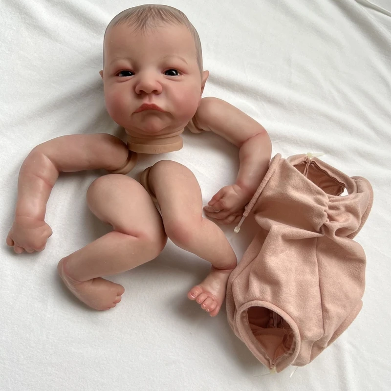 

Коллекционные игрушки Reborns, аксессуары для детей, реалистичные куклы «сделай сам», виниловая кукла с тканевым корпусом, подарок для ребенка, 19 дюймов