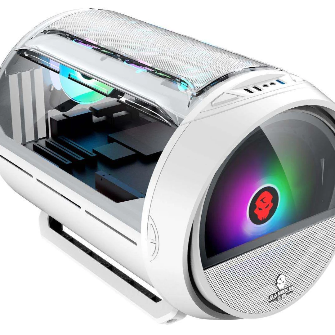 

2022 stock available Special-shaped Gaming Case Water Cooled Side Through USB3.0 computer cases & towers ATX =