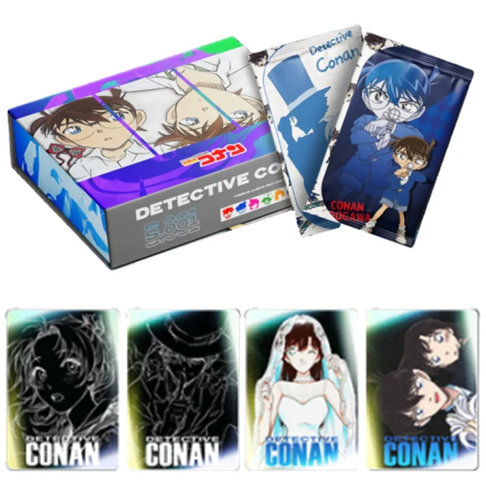 

Anime Detective Conan Original Collection Card Kaitou Kiddo Jimmy Kudo Rachel Moore 3D Laser Crystal Silver Gold Plated Embossed