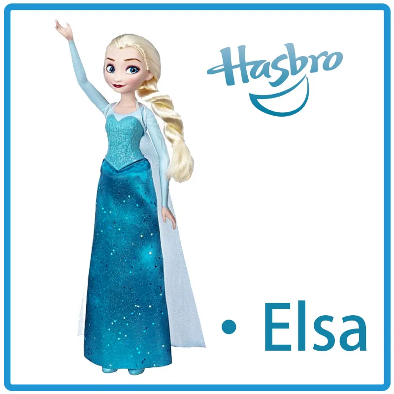 

Hasbro Disney Frozen 2 аниме персонажи Эльзы модели кукол Мультяшные игрушки отправьте девочку милые и изысканные рождественские подарки на день рож...