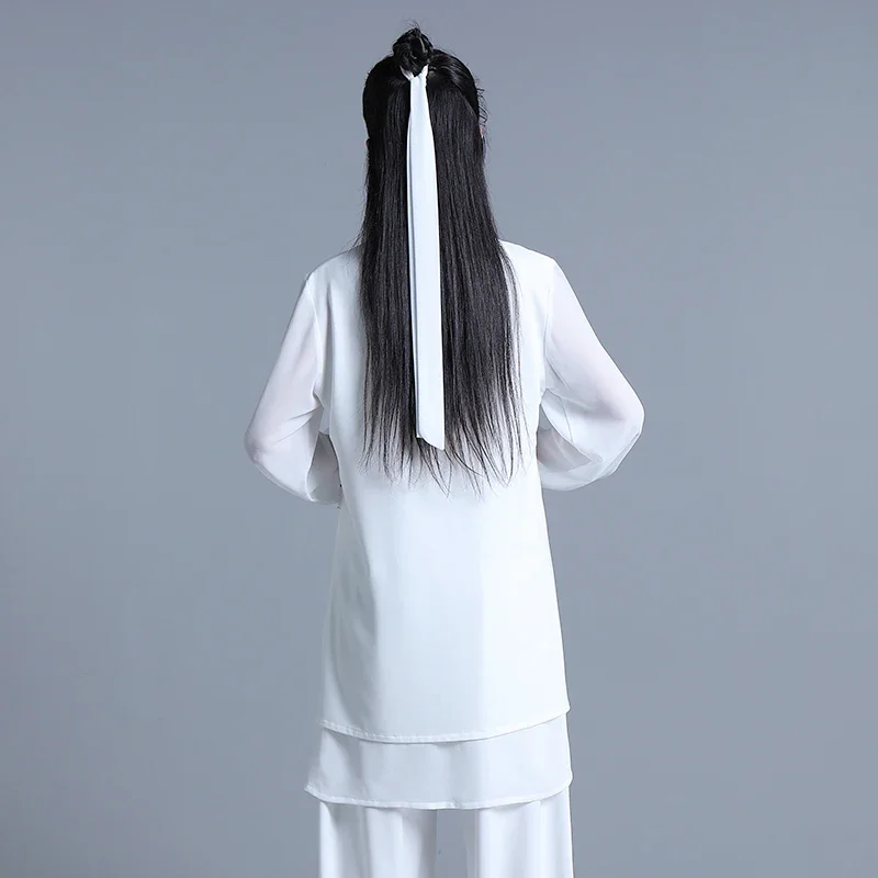 Tai Chi Clothes Women Wushu Kung Fu Competition Martial Art Uniform Wrinkle Free 2022 White Shipping