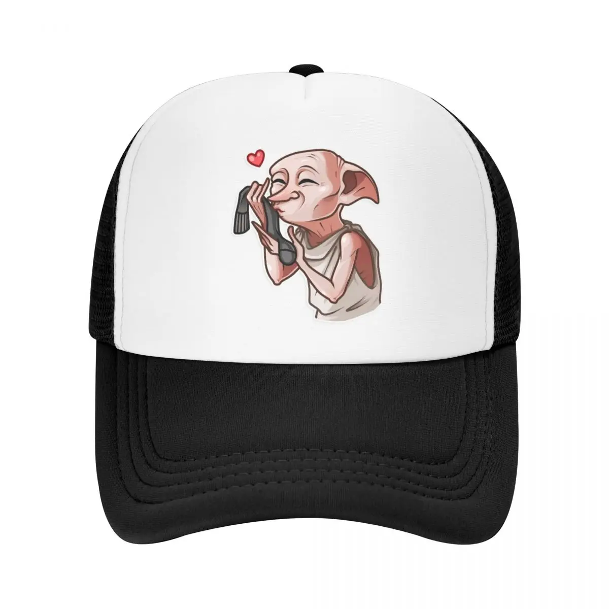 

Classic Dobby Magic Movie Trucker Hat Women Men Custom Adjustable Unisex Halloween Cosplay Baseball Cap Hip Hop Snapback Caps
