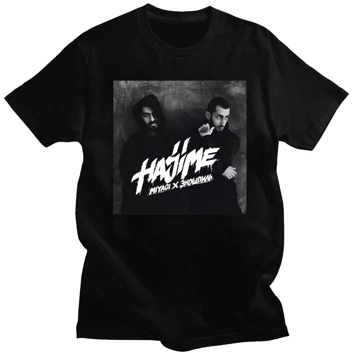 

Summer Fashion Russian Hip Hop Band Hajime MiyaGi Andy Panda Men Black T Shirt Graphic Tops Harajuku Shirt Aesthetics Female