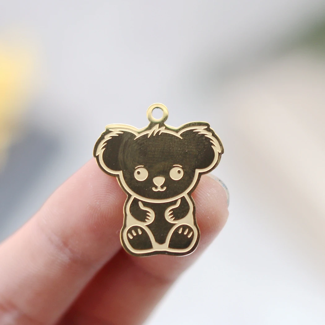 2 шт. подвески коалы из нержавеющей стали