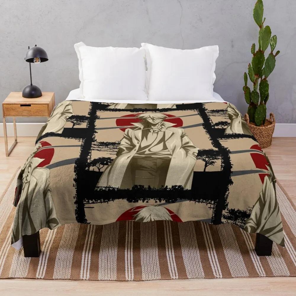 Shuusei Kagari Psycho Pass ретро пейзажный дизайн пледовое одеяло на диване для