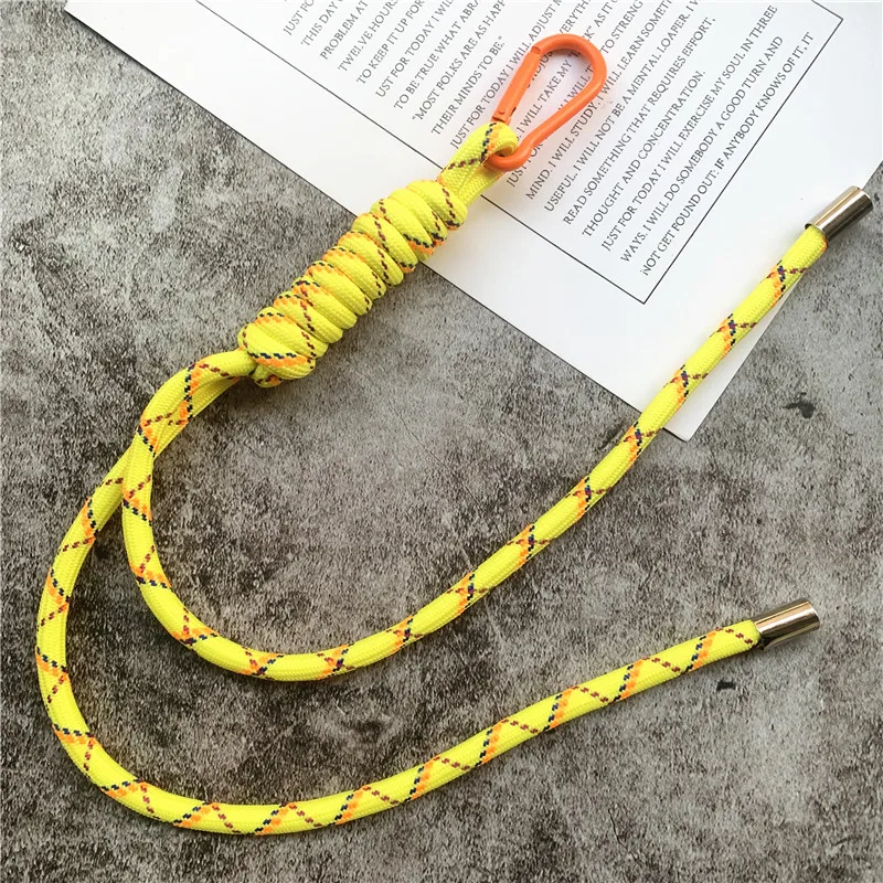 

Lanyard Multicolor Landyard Mixed Weave Keycord Contrasting Colors Belt Accessories Bag Pendant Lanyard Strap for Phone Chain