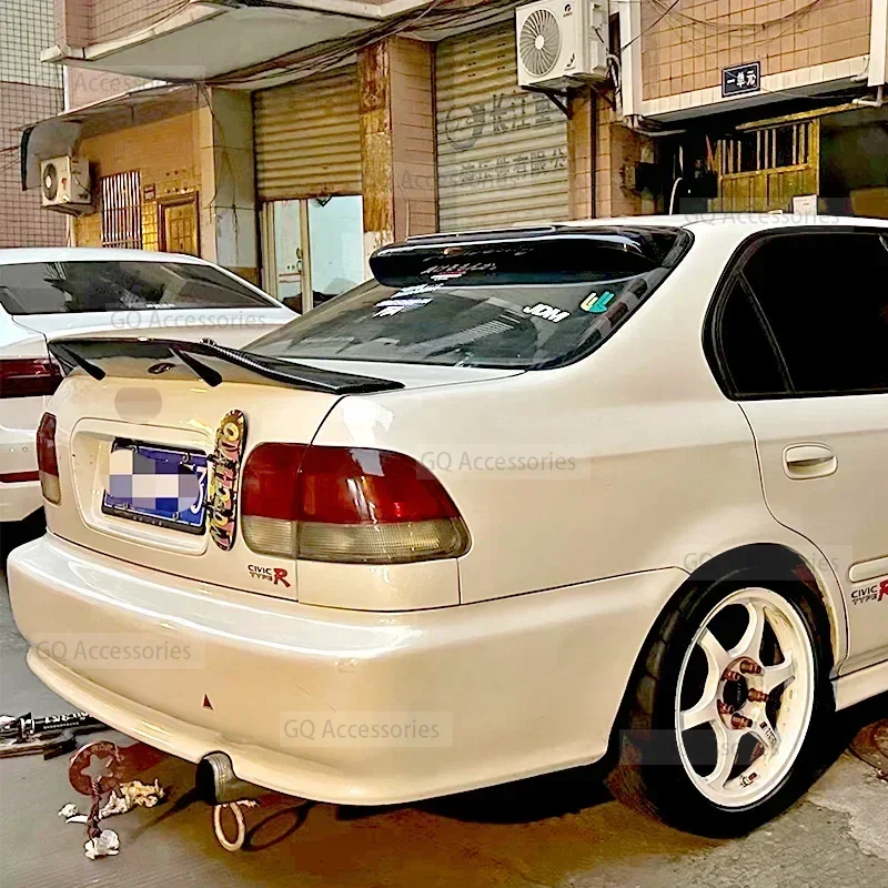 Новинка! УГЛЕРОДНЫЙ спойлер для Honda Civic 6-го поколения хвостовой плавник от 1998 до
