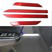 for honda crv cr v 2017 2018 internal door audio loud speaker covers trims abs red 4pc 3d sticker modeling car styling