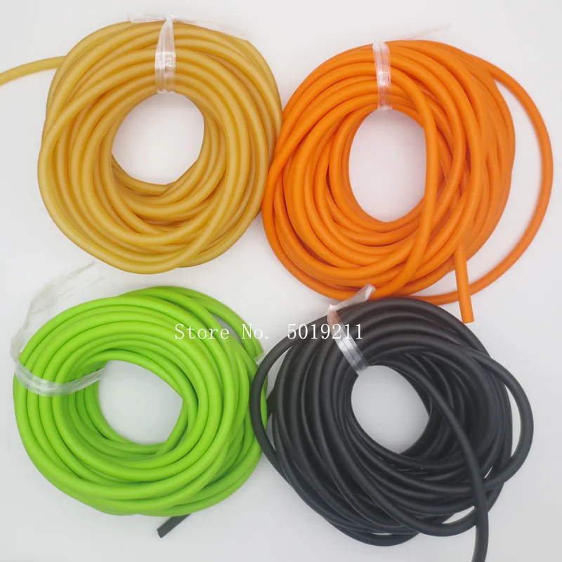 

10m Slingshot Round Rubber Band Natural Latex Tube Type 1745 1842 2050 3060 Catapult Accessories for Outdoor Sports Hunting Shoo