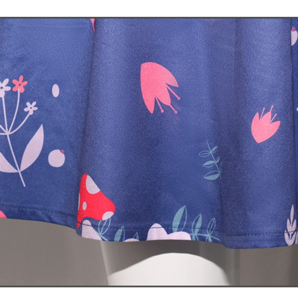 Костюм для косплея клоуна 2 Гаги Mocie женское модное синее Цветочное платье