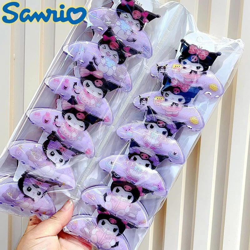 

Sanrio Headbands Melody Kuromi Cartoon Hairpin Hello Kitty Cinnamoroll Pochacco Bangs Clip Girl Birthday Holiday Gift Decoration