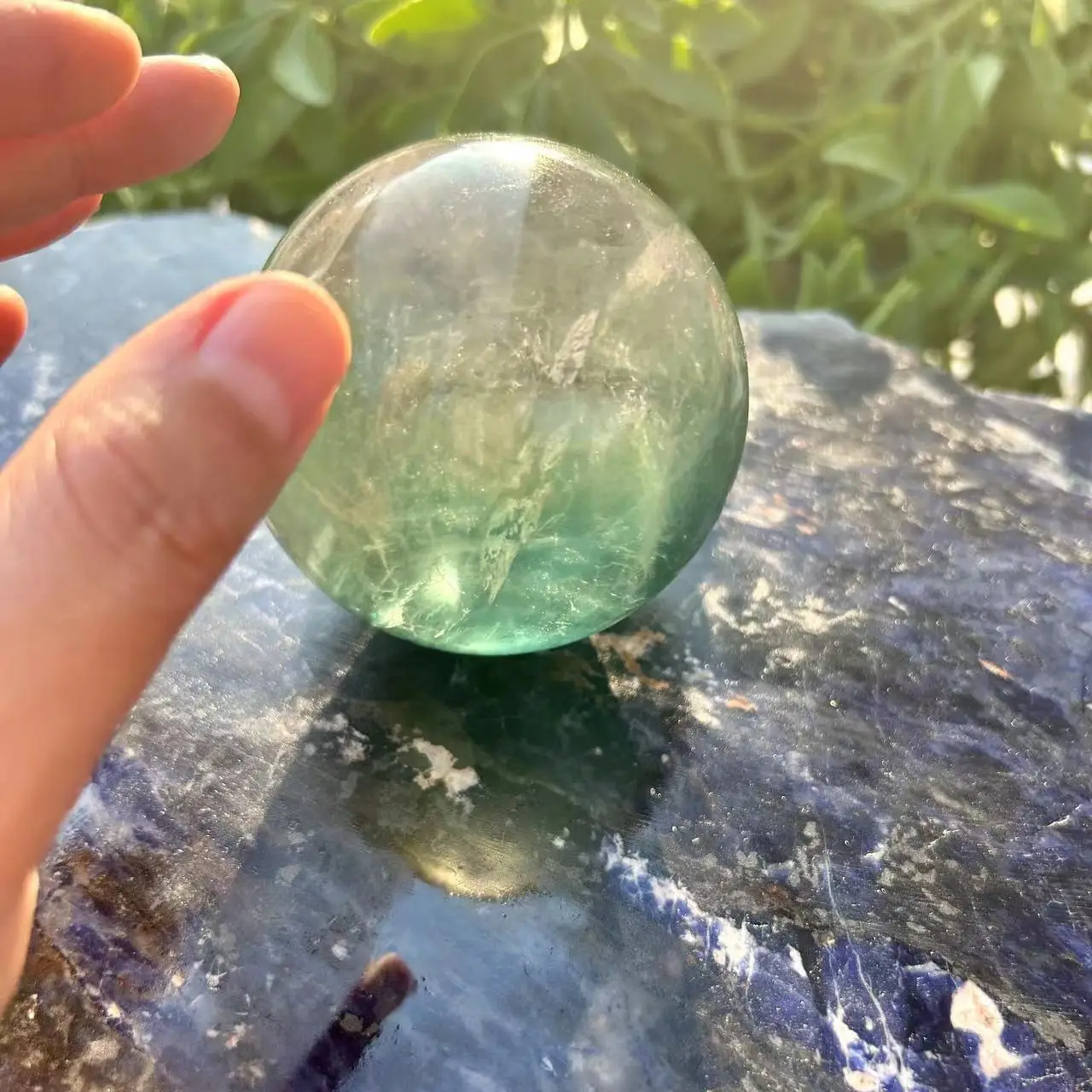 

Fluorite Crystal Sphere Reiki Healing Natural Stone And Minerals Quartz Ball Home Decoration