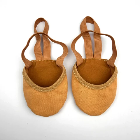 Женские балетки-пуанты для гимнастики цвет кожи