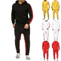 men classic sport warm suits hooded sweater trousers two pieces man gym outdoor light tracksuit mens sweatshirts y2k clothes