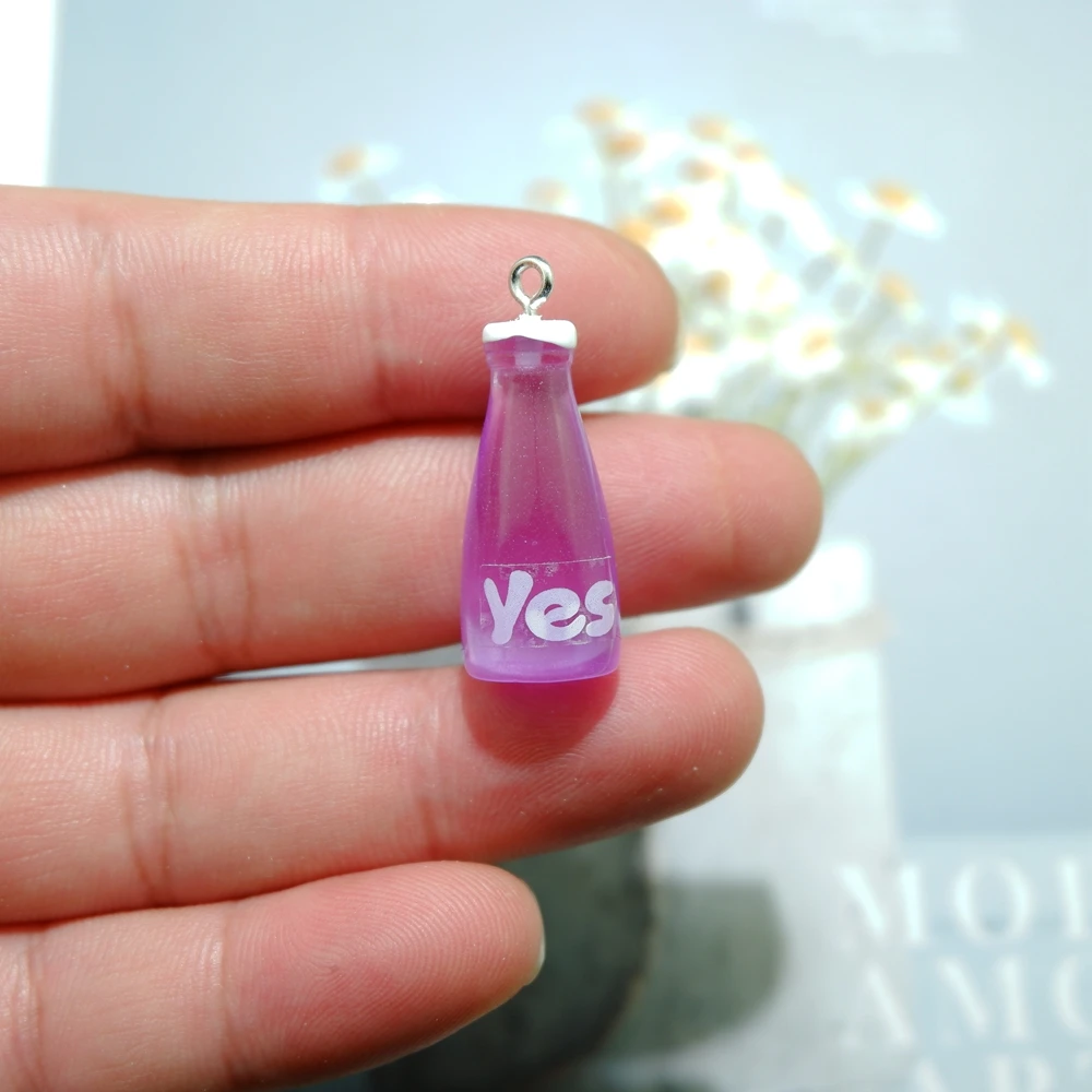 Оптовая продажа бутылочки полимерная серьга подвески для сережек браслетов