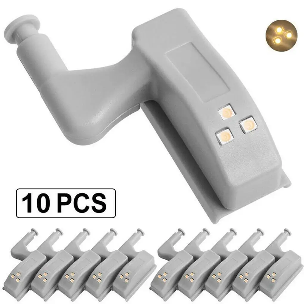 

10Pcs lots 0 25w Lightweight Professional Hinge Sensor Light Universal Energy-saving Cabinet Lights White Lamp for Home