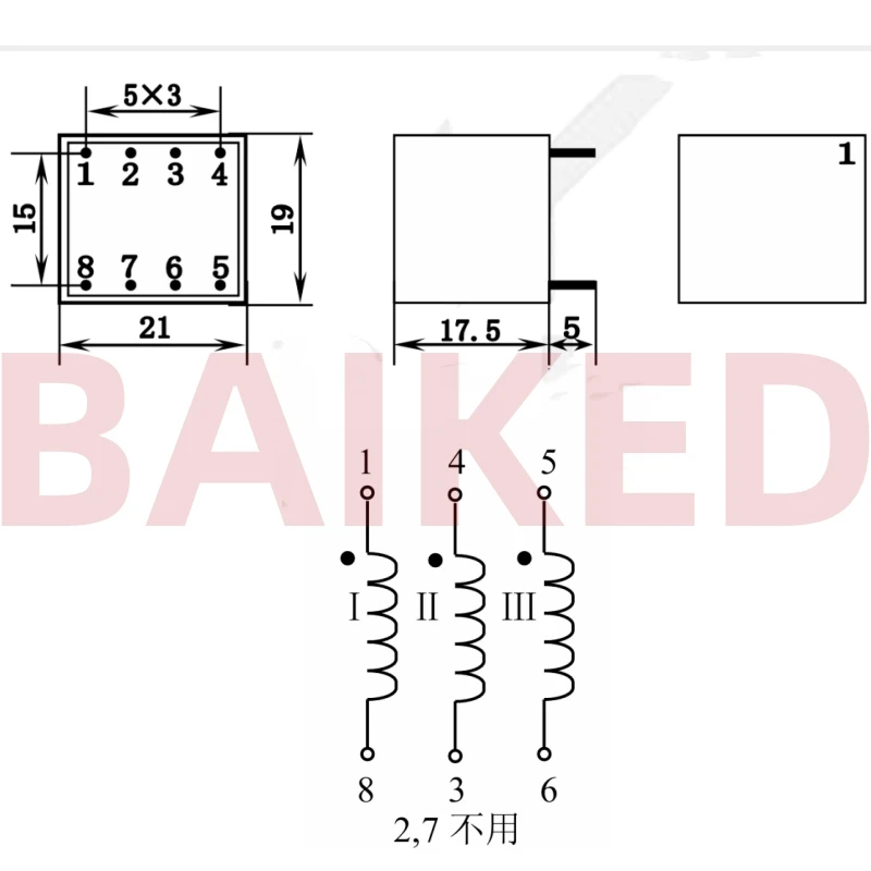 BingZi KCB420/311B KCB420-311B Импульсный трансформатор Соотношение трансформации 3: 01 5 кГц