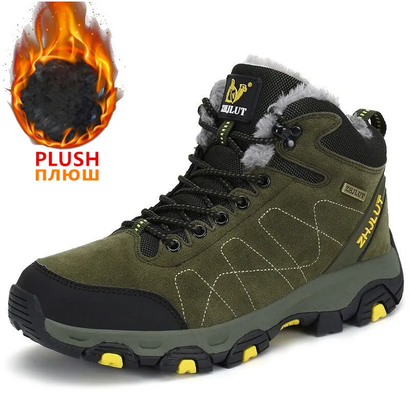 

Winter Combat Boots Men Waterproof Ankle Safety Work Boots Outdoor Hikking Boots Males Military Boots Bota Sneakers Men Shoes