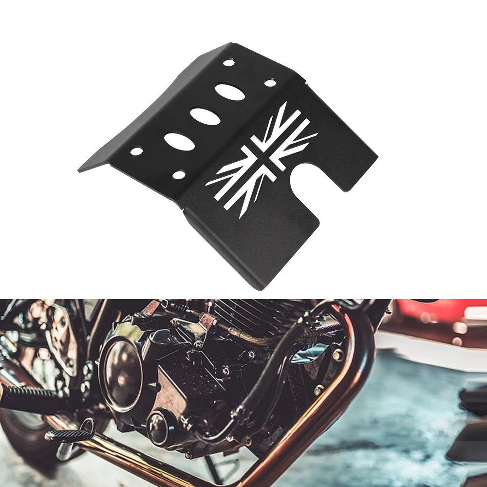 

Motorbike Accessories For TRIUMPH Bonneville Bobber T100 Black Chassis Under Guard Skid Plate Motorcycle Engine Protection Cover