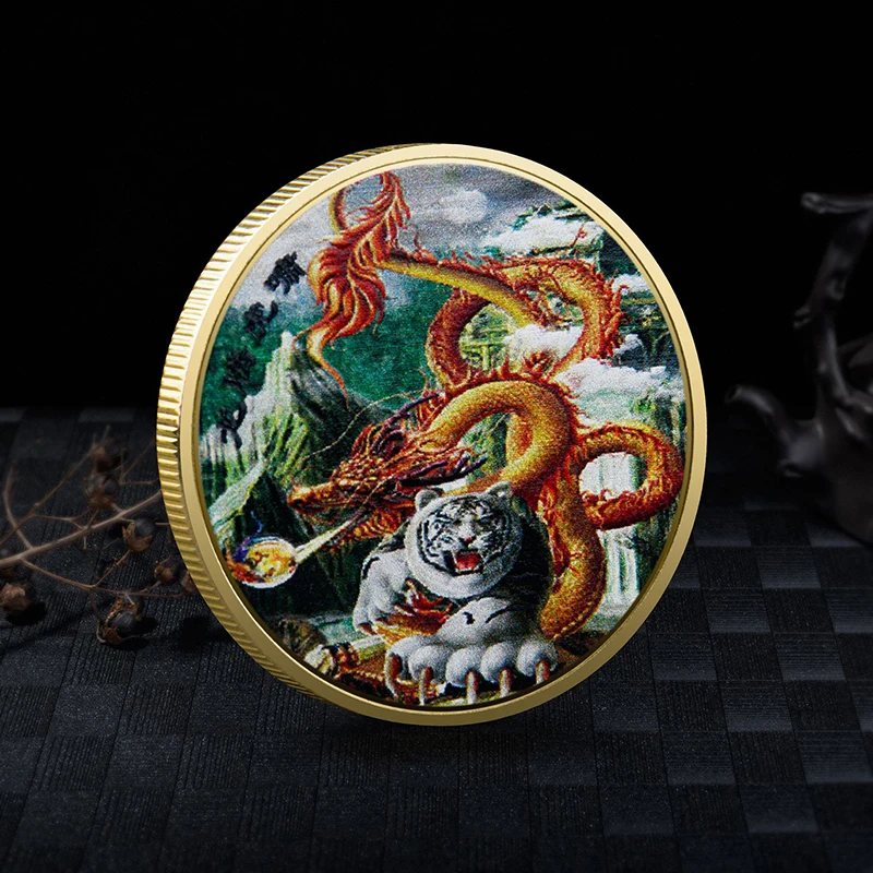 

2023 New Year Commemorative Coin Twelve Zodiac Tiger Ox Commemorative