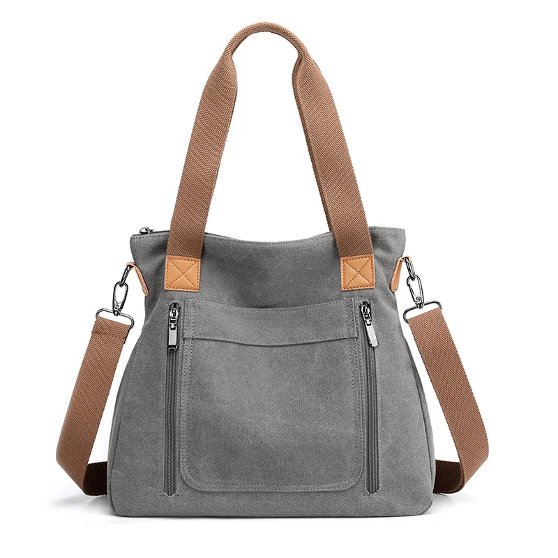 

Холщовая Сумка на плечо для женщин, Повседневная модная вместительная сумка через плечо, многофункциональная дорожная дамская сумочка, дизайнерские чемоданчики
