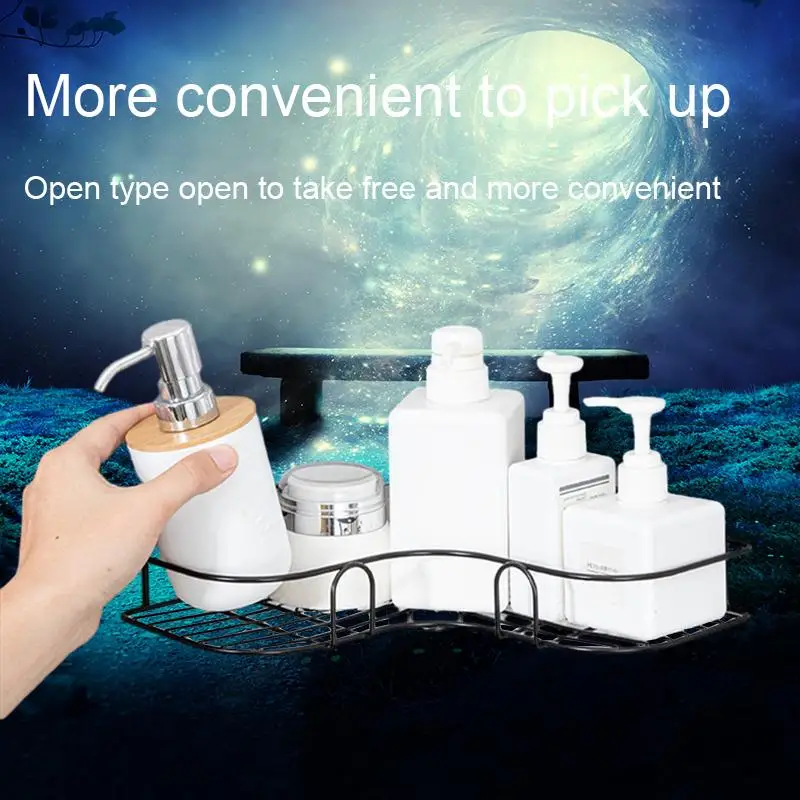 

Ultimate Bathroom and Kitchen Storage Rack - The Perfect Triangle Rack for Organizing Toiletries and More