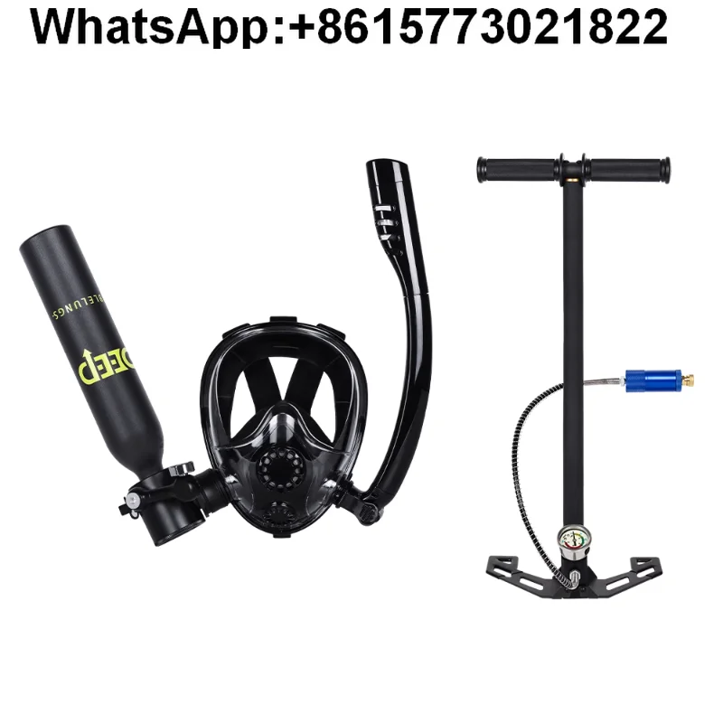 Фото Портативная полнолицевая маска DIDEEP, кислородный бак, подводный газовый баллон, оборудование для подводного плавания, подводного плавания, небольшого дыхания для дайвинга №2