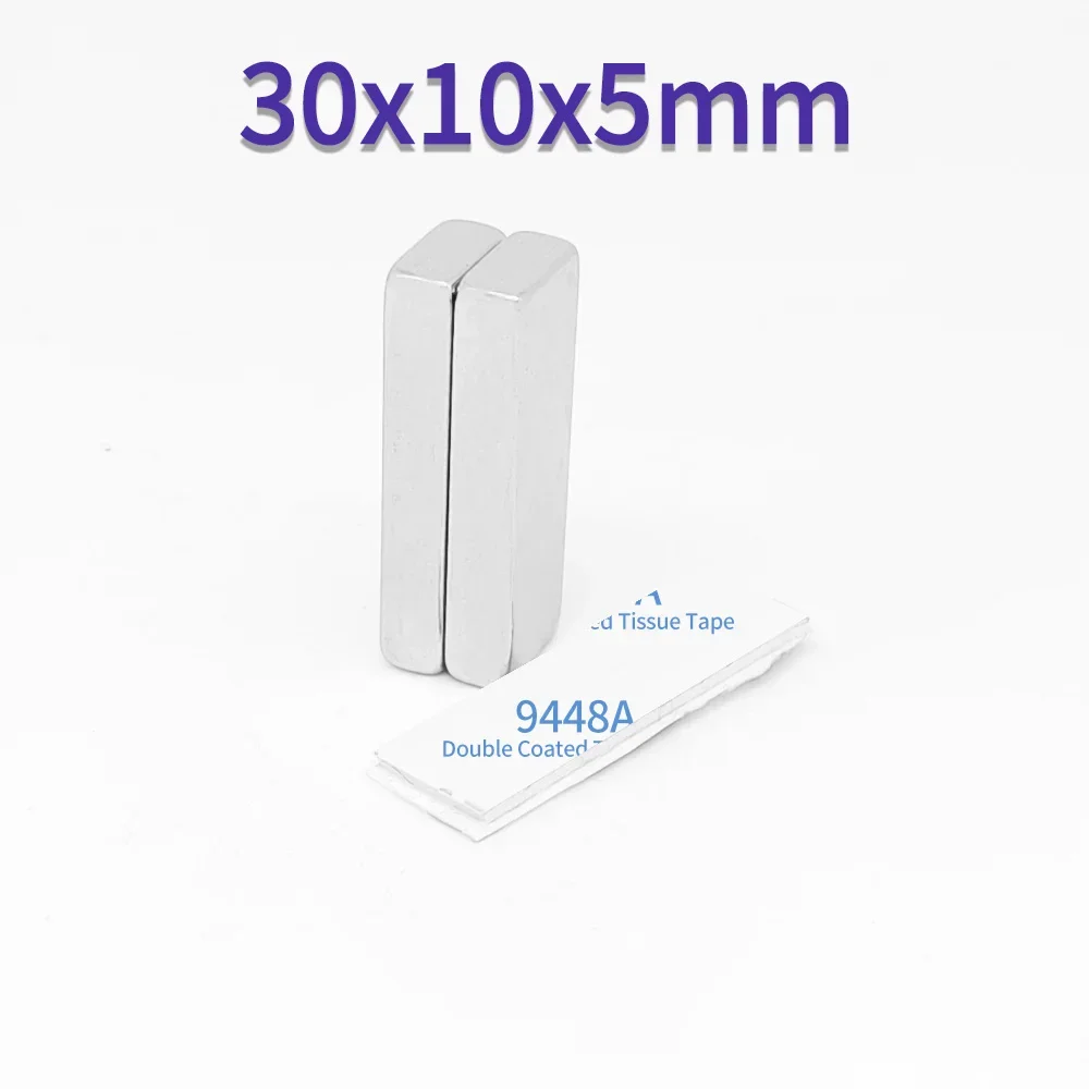 Блок 30x10x5 мм сверхсильные магниты редкоземельный неодимовый магнит две стороны с