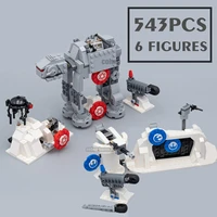 fit 75241 75233 75242 stars space wars iecho base defence ace tie fighter gunship at at model building block bricks toy kid