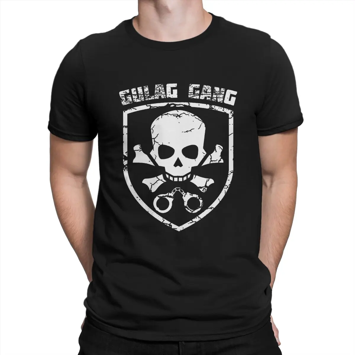 

Gulag Gang T-Shirts for Men COD Game Casual Pure Cotton Tees Round Collar Short Sleeve T Shirt Gift Idea Clothes