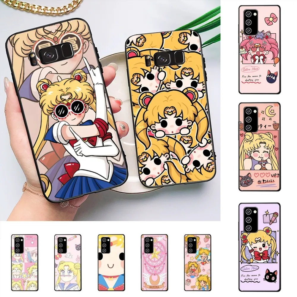 Милый чехол S-Сейлор M-Moon для телефона Samsung J 7 plus 7core J7 neo J6 prime J4 J5 мобильного