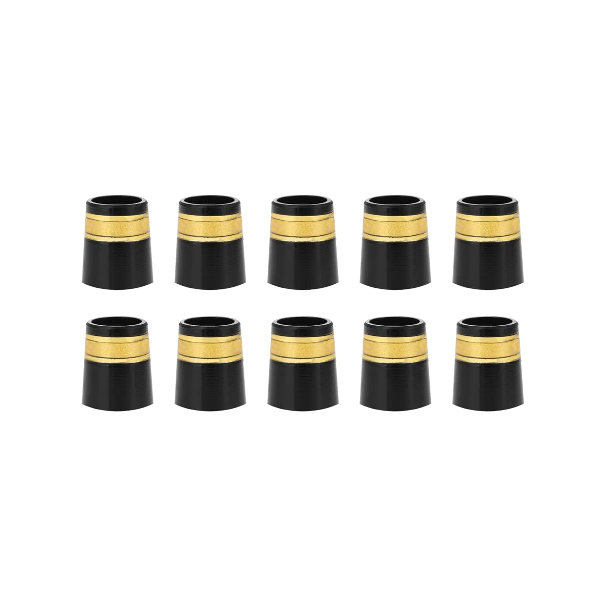 

10Pcs Golf Ferrules Golf Sleeve Ferrules Golf Replacement Parts 9.3x15x13.7mm Fit for 0.370 Tip Irons Shaft