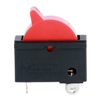 2pcs 10a 250v black red wind speed control button rocker switch 3 positions 3pin spdt switch for hair dryer