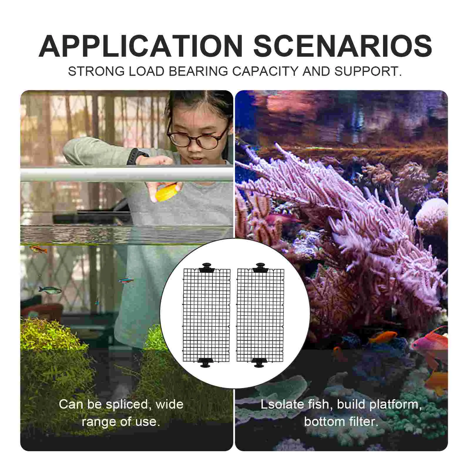 Изолирующая доска для аквариума разделитель из ПВХ сетка разведения пластиковая