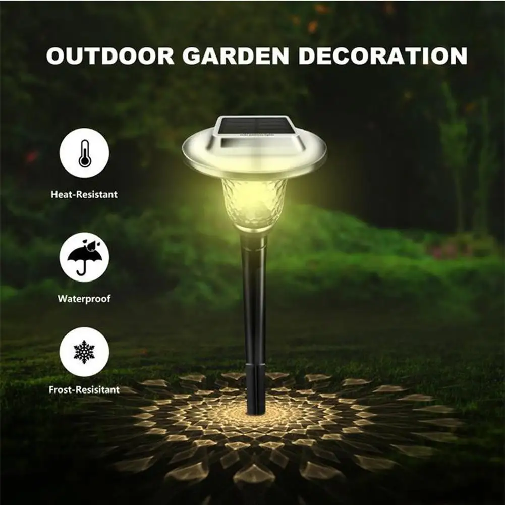 

LED Solar Garden Lights 800mah Batteries Path Lights Outdoor Waterproof Landscape Decoration Lamp For Aisle Courtyard Backyard