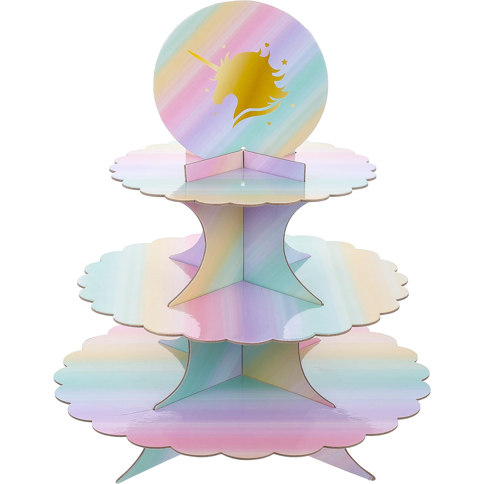 

Stand Dessert Cake Cupcake Display Round Tower 3 Wedding Birthday Muffin Cardboard Holder Shelf Tiered Tier