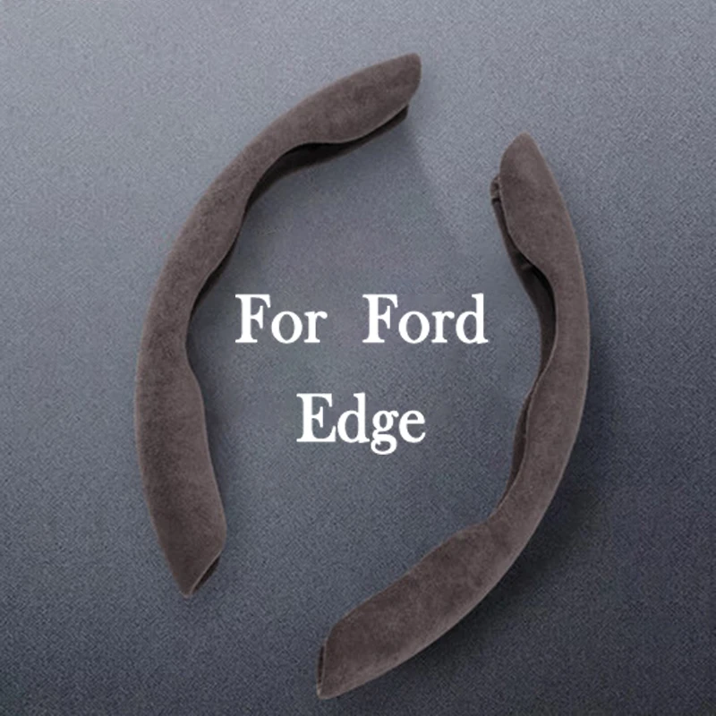 

Чехлы из натуральной замши на руль для автомобильного стайлинга Ford Edge, замшевые аксессуары