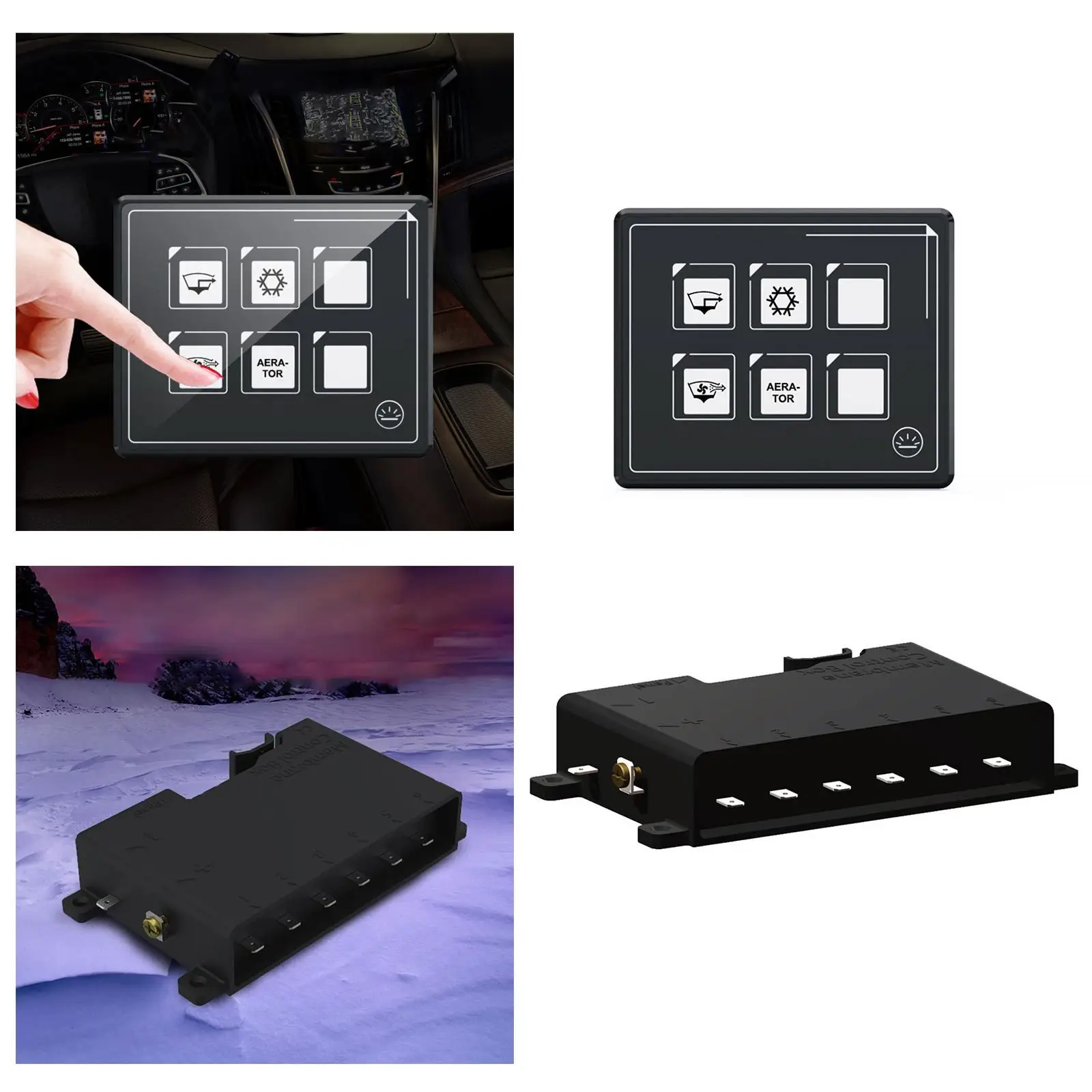 

Switch Button IP66 with Harness Universal Multifunction LED Backlight Replacement Parts Modified Truck Boat
