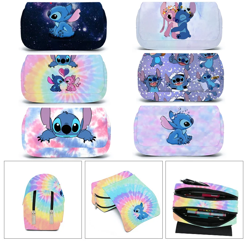 Case Kawaii Stitch Pen Bag Pencils Storage Bag Stationery Box Student School Supplies