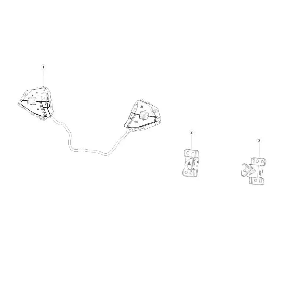 1013242 -00-H Кнопки голосового управления аудиосистемой на рулевом колесе Tesla