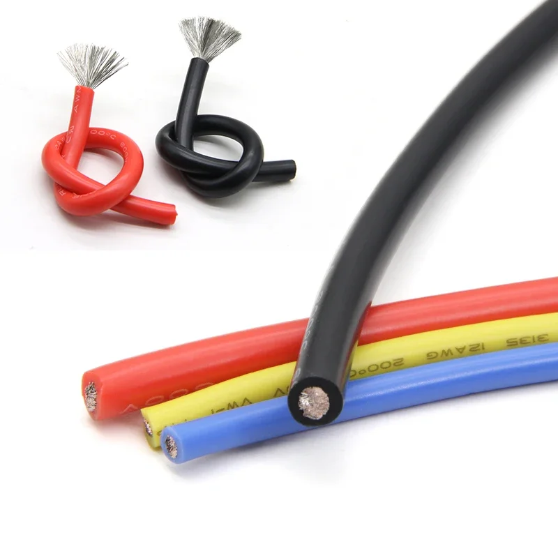 Силиконовые провода UL3135 электропровод 30 28 26 24 22 20 18 16 14 12 10 AWG устойчивый к высоким