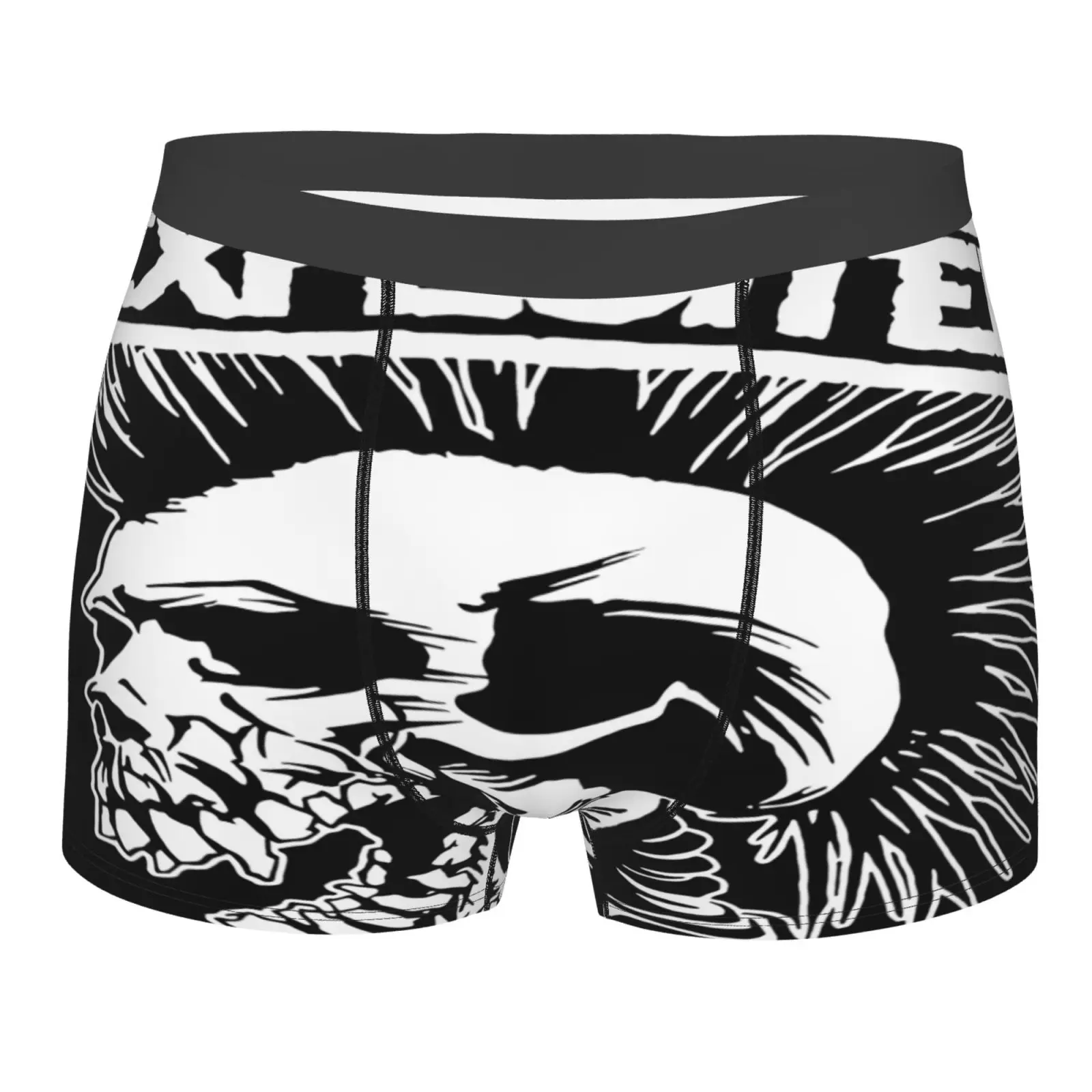 

The Evil Skull Men Underwear Polyester Print Underpants Men And Top Set For Women Men Sexy Clothing Sexy Men Underwear Set Men