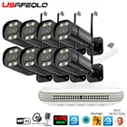 Беспроводная система видеонаблюдения 3 МП 5 МП, 8 каналов, мощный H.265 + NVR, Wi-Fi, 3 Мп, 5 Мп, IP цилиндрическая, наборы для систем безопасности